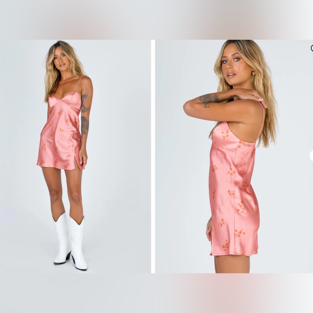 Princess Polly stargazing mini dress pink floral 4